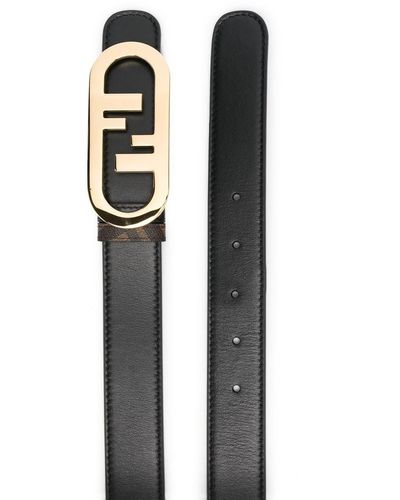 Fendi Logo Belt - Black
