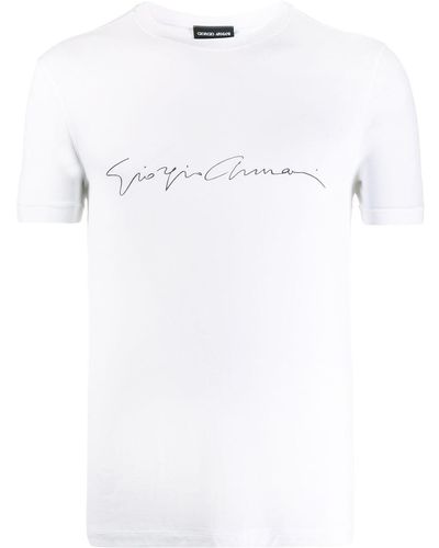 Giorgio Armani T-shirt con stampa - Bianco