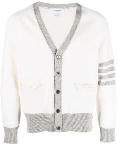 Thom Browne Cardigan With Buttons - White