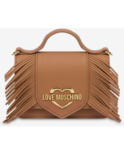 Love Moschino Mini Bag Fringes - Marrone