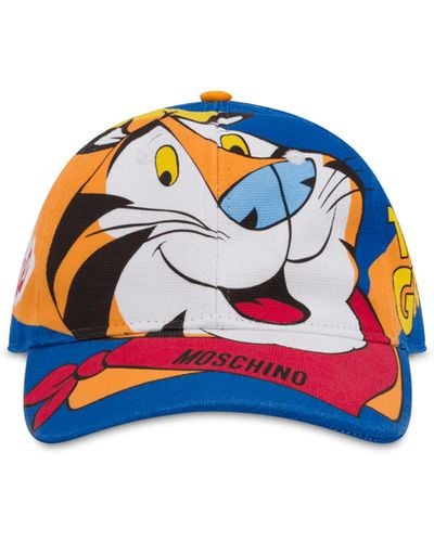 Moschino Chinese New Year Canvas Hat - Blue