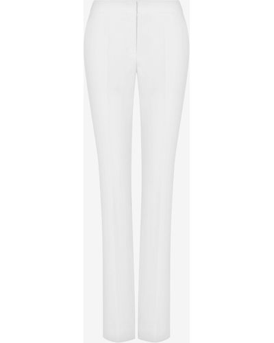 Moschino Pantalone In Duchesse Classic Pant - Bianco