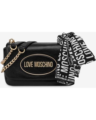 Moschino Foulard Shoulder Bag - Black