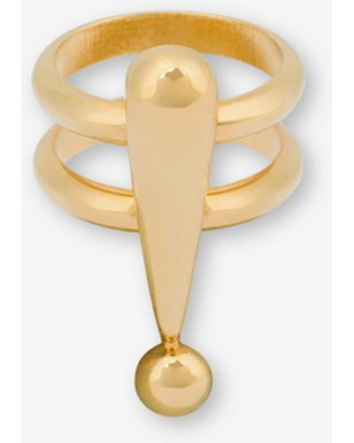 Moschino House Symbols !? Ring - White