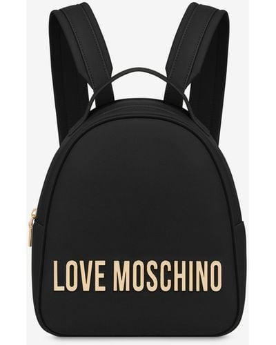 Moschino Rucksack Maxi Lettering - Schwarz