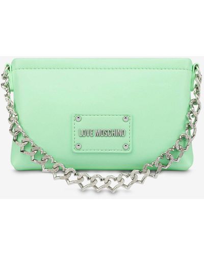 Moschino Heart Chain Mini Bag - Green