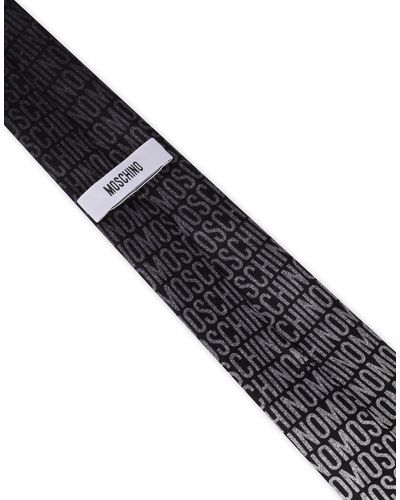 Moschino Degrading Logo Tie - Black