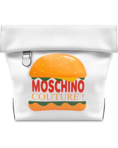 Moschino Hamburger Paper Bag - White