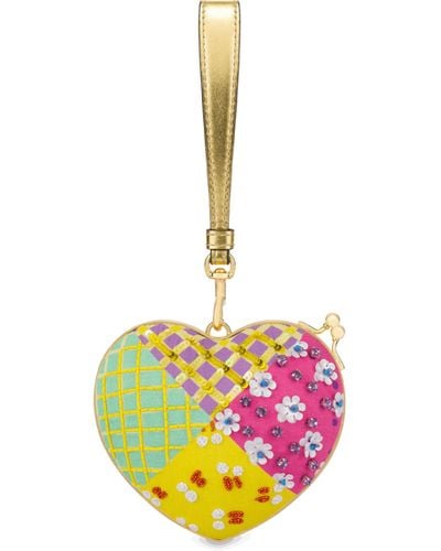 Moschino Patchwork Embroidery Heart Bag - Multicolour