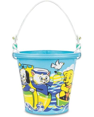 Moschino Beach Bucket Bag - Blue