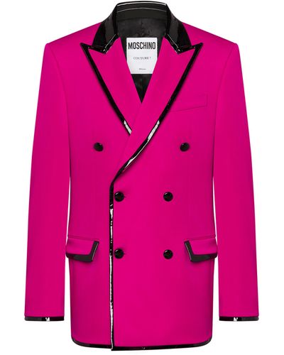 Moschino Bondage Grain De Poudre Jacket - Pink