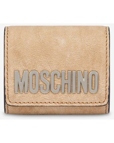 Moschino Lettering Logo Airpods Holder - Natural