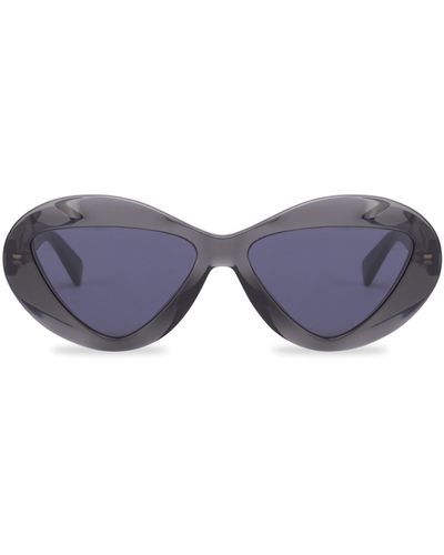 Moschino Sonnenbrille Mit Dreieckigen Gläsern - Grau