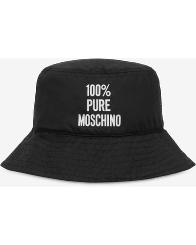 Moschino 100% Pure Nylon Hat - Black