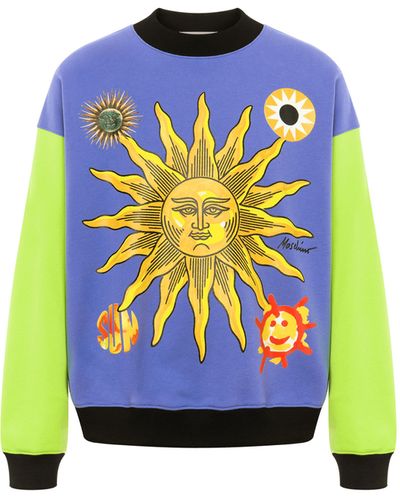 Moschino Sweatshirt En Coton Biologique Sun - Violet