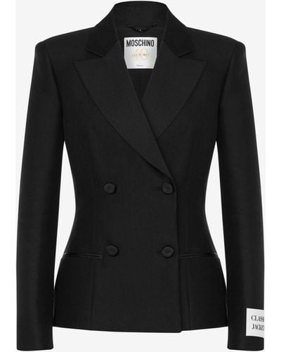 Moschino Cotton Duchesse Jacket - Black
