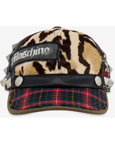 Moschino Military Patchwork Hat - Multicolor