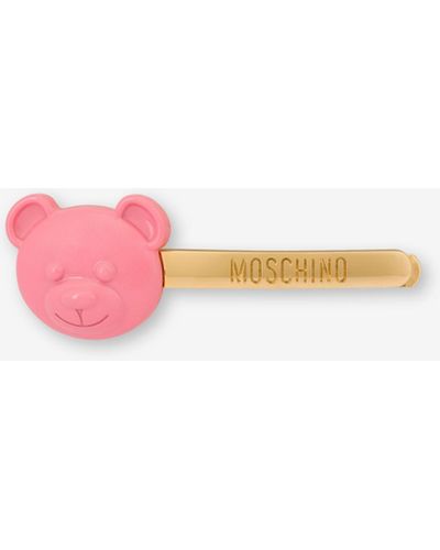 Moschino Haarspange Teddy Bear - Pink