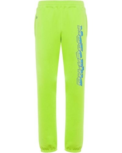 Moschino Pantalon De Jogging En Polaire Logo Surf - Vert