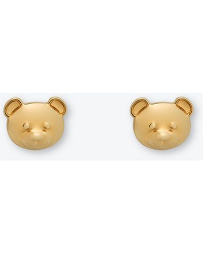 Moschino Teddy Bear Small Earrings - White