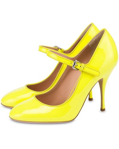 Moschino Patent Leather Mary Jane - Yellow