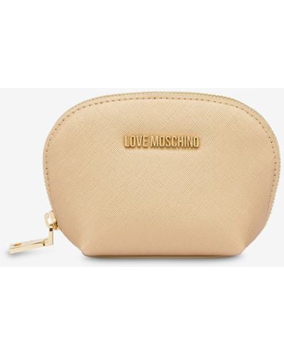 Moschino Love Gift Capsule Small Wash Bag - Natural