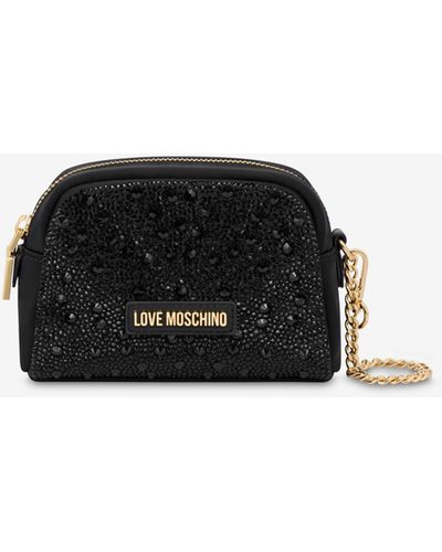 Moschino Beauty Case Con Strass Love Gift Capsule - Nero