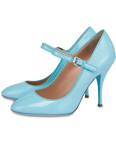 Moschino Patent Leather Mary Jane - Blue