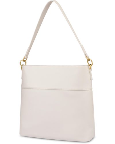 Moschino Soft & Charm Hobo Bag With Foulard - White