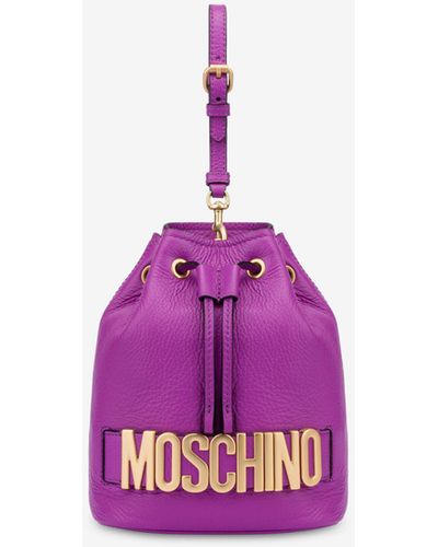 Moschino Small Belt Calfskin Bag - Pink