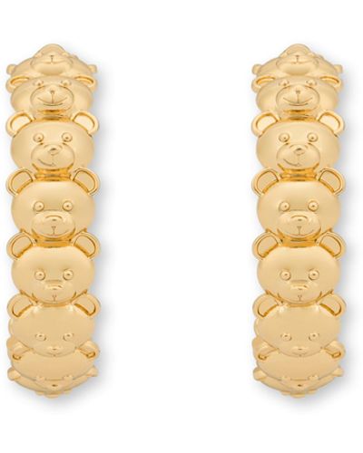Moschino Teddy Bear Earrings - Metallic