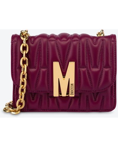 Moschino Travel Tag Handbag - Purple