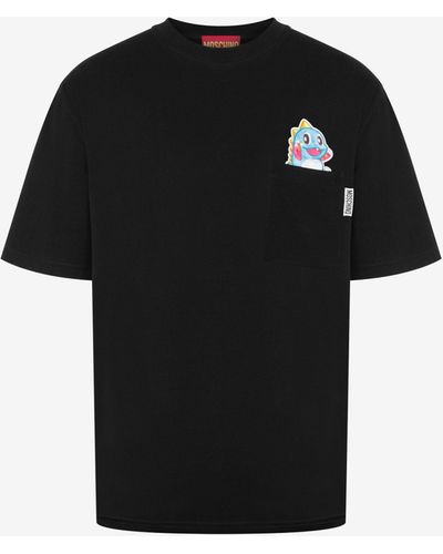 Moschino T-shirt En Jersey Biologique Bubble Booble - Noir