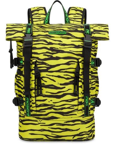 Moschino Allover Tiger Print Nylon Backpack - Multicolour
