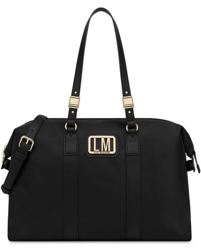 Moschino Lm Nylon Duffle Bag - Black