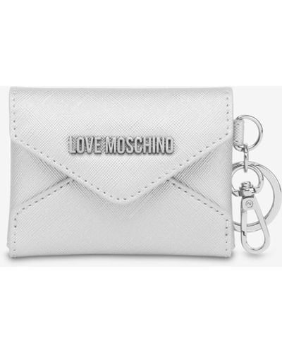 Moschino Mini Pochette Enveloppe Love Gift Capsule - Blanc