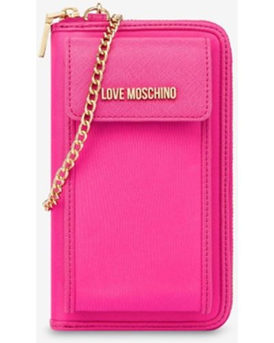 Moschino Mini Phone Bag - Pink