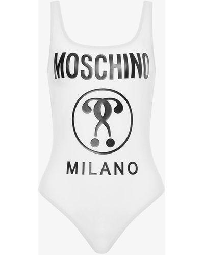 Moschino Costume Intero Double Question Mark - Bianco