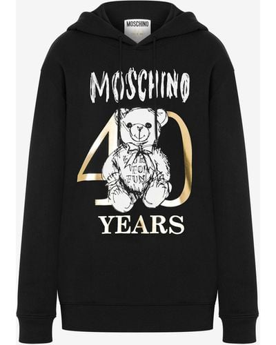 Moschino Sweatshirt 40 Years Teddy Bear - Schwarz