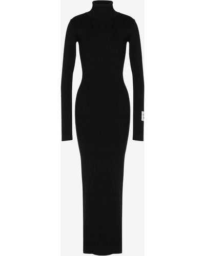 Moschino Cotton Knit Dress - Black