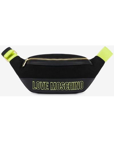 Moschino Free Time Canvas Belt Bag - White