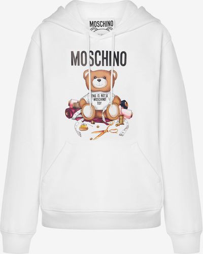 Moschino Sweatshirt Mit Kapuze Tailor Teddy Bear - Weiß