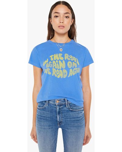 Mother The Boxy Goodie Goodie On The Road Again T-shirt - Blue
