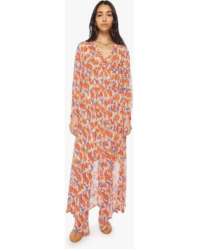 Natalie Martin Fiore Maxi Water Color Clementine Skirt (also In S, M) - White