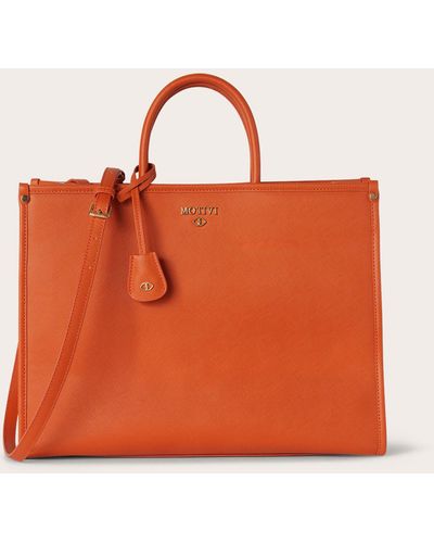 mötivi New shopping bag in tessuto spalmato - Arancione