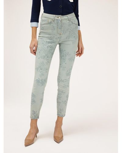 mötivi Jeans skinny in denim stampato - Blu