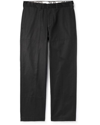 SAINT Mxxxxxx Straight-leg Cotton-twill Pants - Black