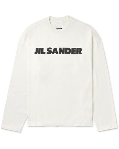 Jil Sander Logo-print Cotton-jersey T-shirt - White