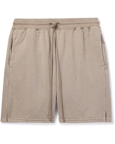John Elliott Cotton-blend Jersey Shorts - Natural