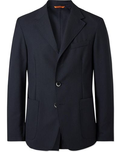 Barena Virgin Wool Suit Jacket - Blue